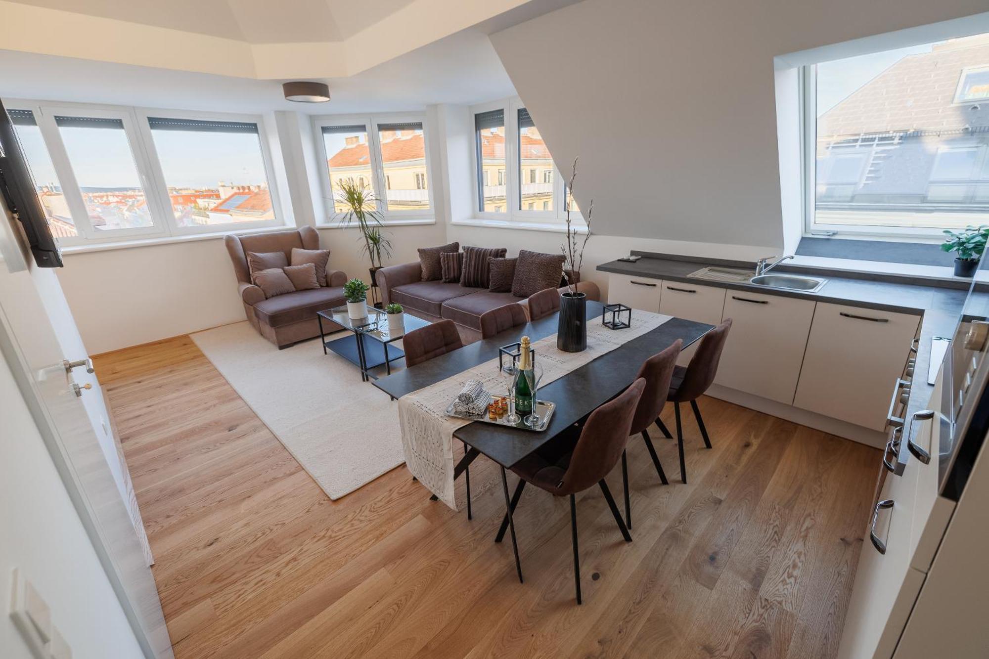 Symphony Apartments 40 - Modern Loft With Terrace And Grill In Central Location Wien Exteriör bild
